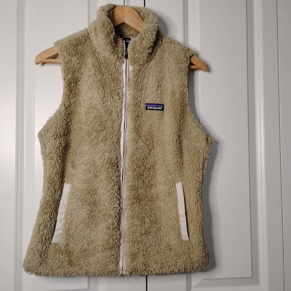 Patagonia Jackets & Blazers - Patagonia Women's Beige ELKH Los Gatos Regular-Fit Sleeveless Fleece Vest Size M